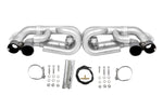 991.1 Carrera S / GTS valved performance exhaust system: valved exhaust with black chrome tips