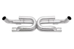 Soul 991.2 Carrera non-PSE performance exhaust systems: performance exhaust, front view