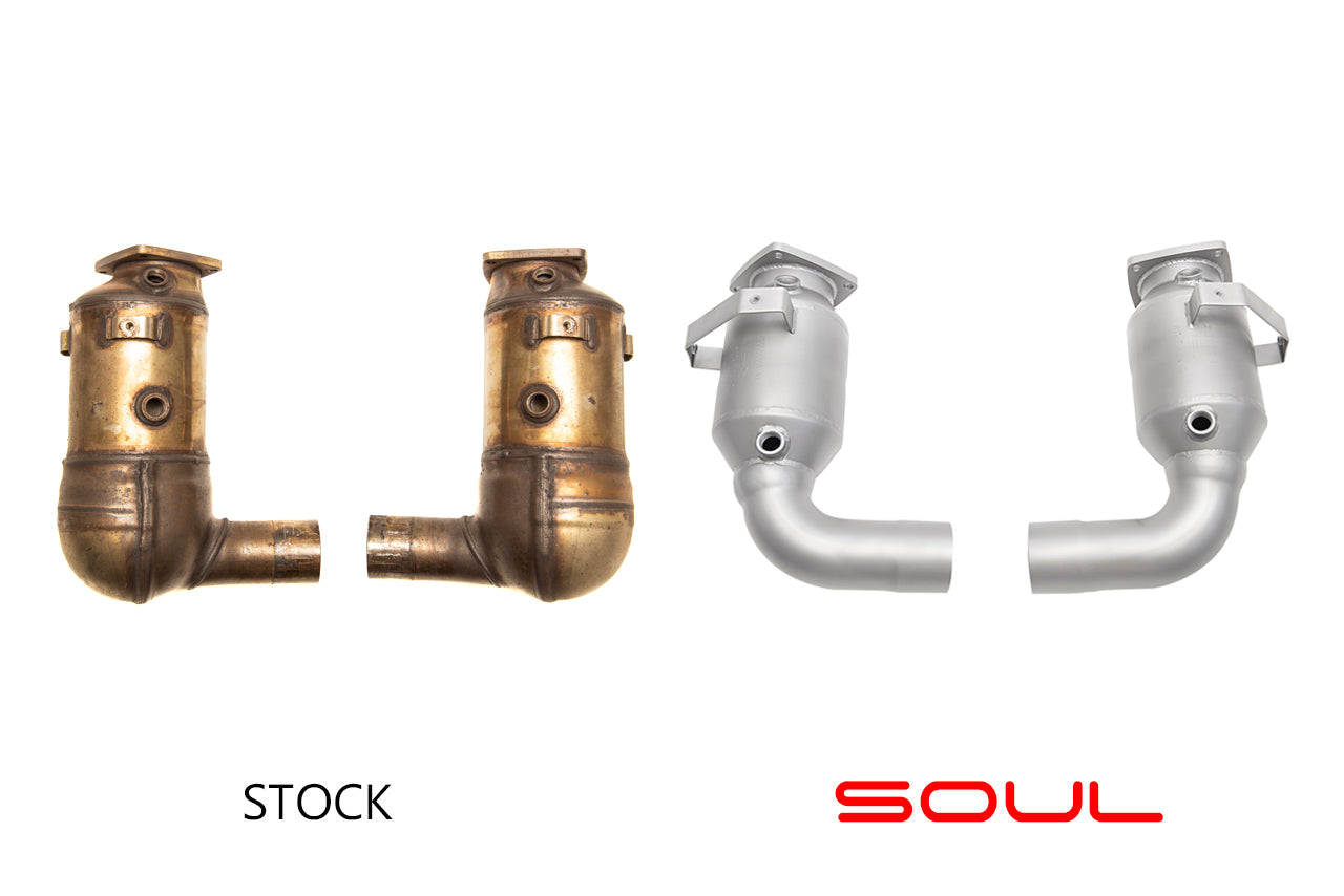 Soul 991.2 Carrera non-PSE street package: stock cats beside the SOUL street package cats