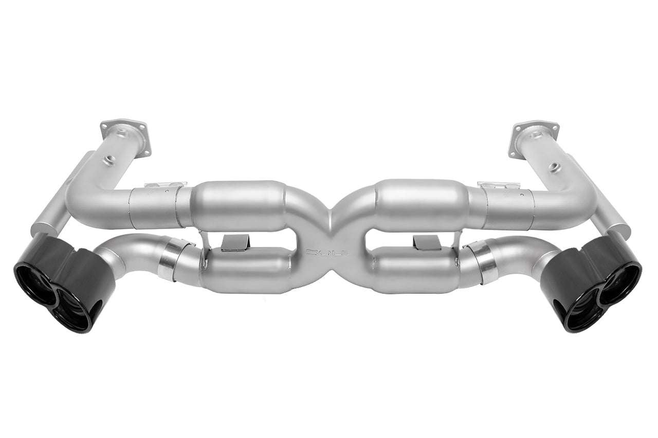996 Turbo competition x-pipe exhaust system: competition X-pipe exhaust with black chrome X-50
