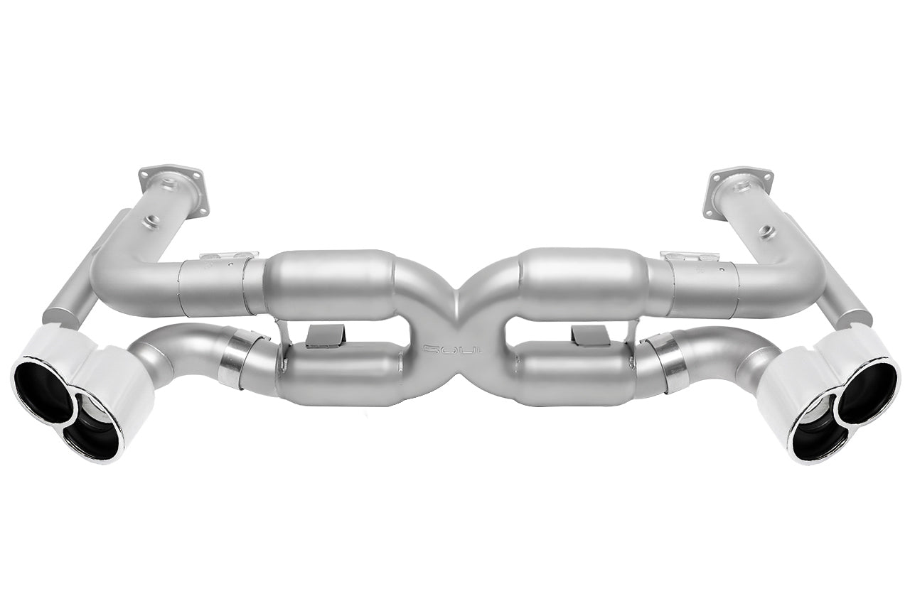 996 Turbo competition x-pipe exhaust system: 996 Turbo competition X-pipe exhaust with polished