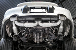 Soul 996 Turbo sport x-pipe exhaust system: sport X-pipe exhaust installed, rear view