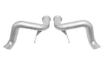 Soul R8 V10 2020-2023 race exhaust system: race exhaust pipes, pair, front view