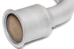 Soul RS Q8 catted / catless downpipes: close-up of the high-flow catalytic converter core
