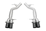 Soul F10 M5 resonated muffler bypass exhaust: muffler bypass exhaust with black tips