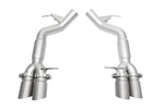 F06 / F12 / F13 M6 resonated muffler bypass exhaust: resonated muffler bypass exhaust with satin