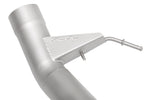 Soul F06 / F12 / F13 M6 resonated muffler bypass exhaust: close-up of a hanger bracket on the pipe