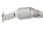 Soul C8 Corvette ZR1 / ZR1X 3.5″ sport exhaust package: close-up of a sport cat with heat shield