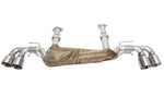 Soul C8 Corvette performance rear exhaust system: rear exhaust with brushed slash-cut tips