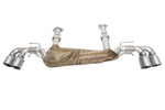 Soul C8 Corvette performance rear exhaust system: rear exhaust with satin slash-cut tips
