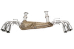 Soul C8 Corvette performance rear exhaust system: rear exhaust with polished quad tips