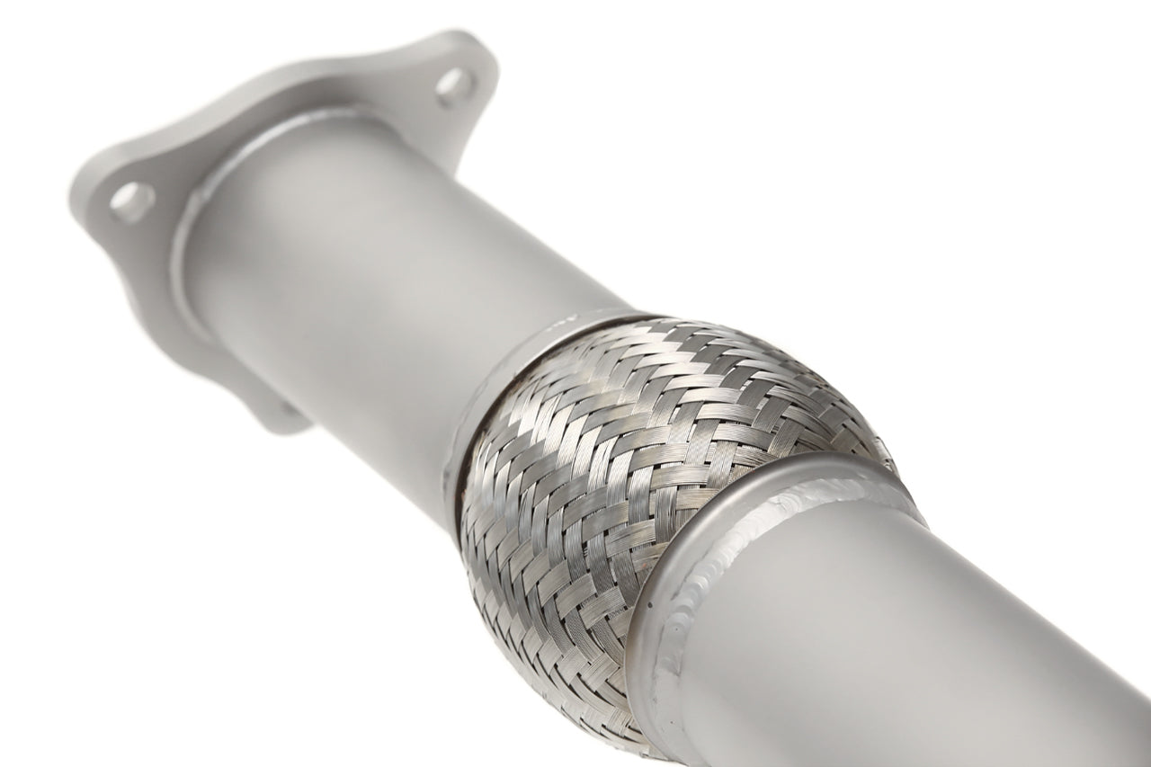 Soul C8 Corvette valved exhaust package: close-up of the flex section