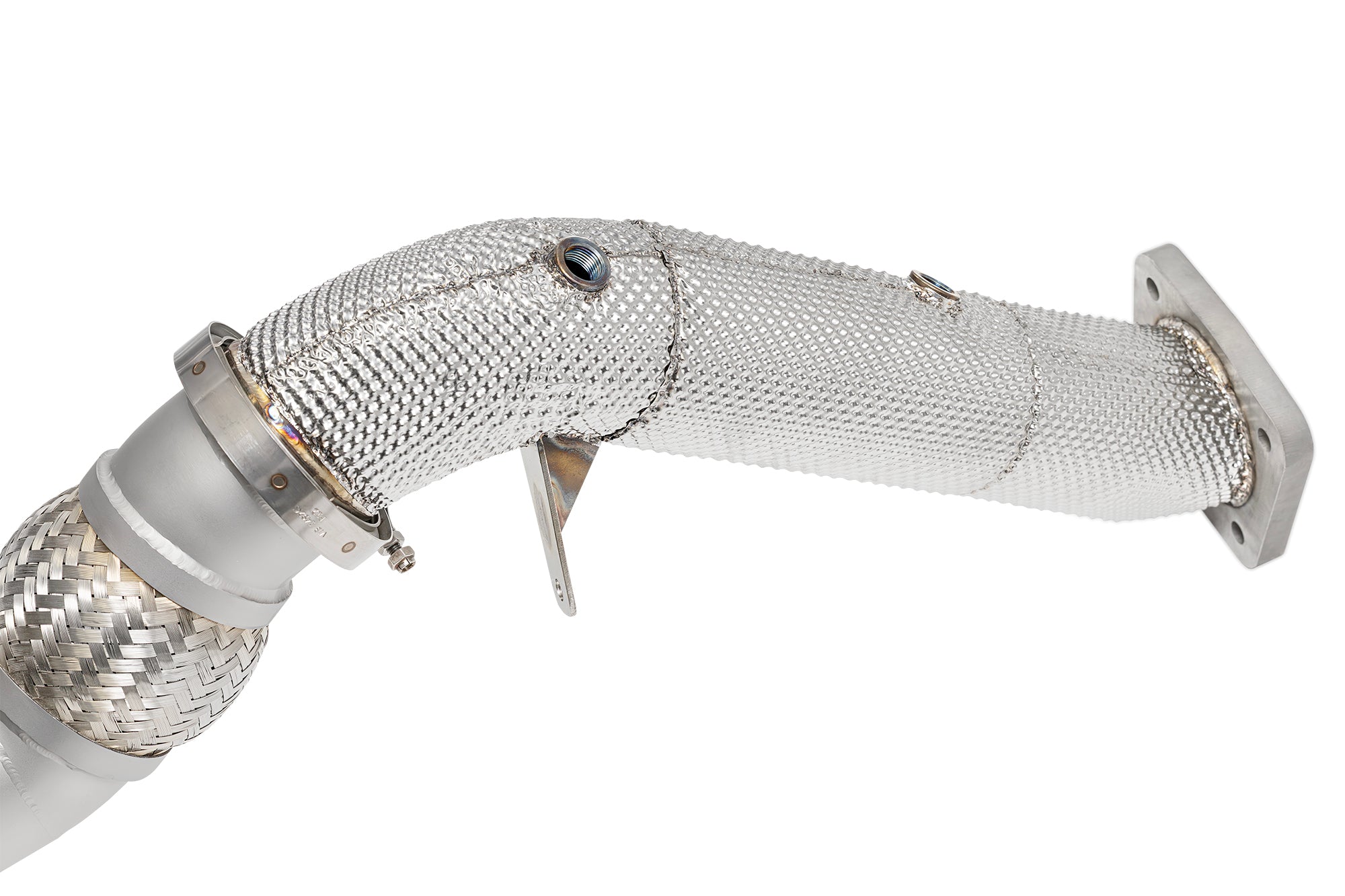 C8 Corvette ZR1 / ZR1X 3.5″ competition exhaust package: close-up of a competition pipe and flange