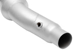 Soul 488 / 488 Pista sport catalytic converters: close-up of a sport cat outlet and sensor bung