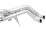 Soul Huracan LP610 / LP580 valved exhaust system: close-up of the muffler and SOUL logo