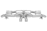 Soul Urus sport valved exhaust system: valved exhaust with X-pipe, top view