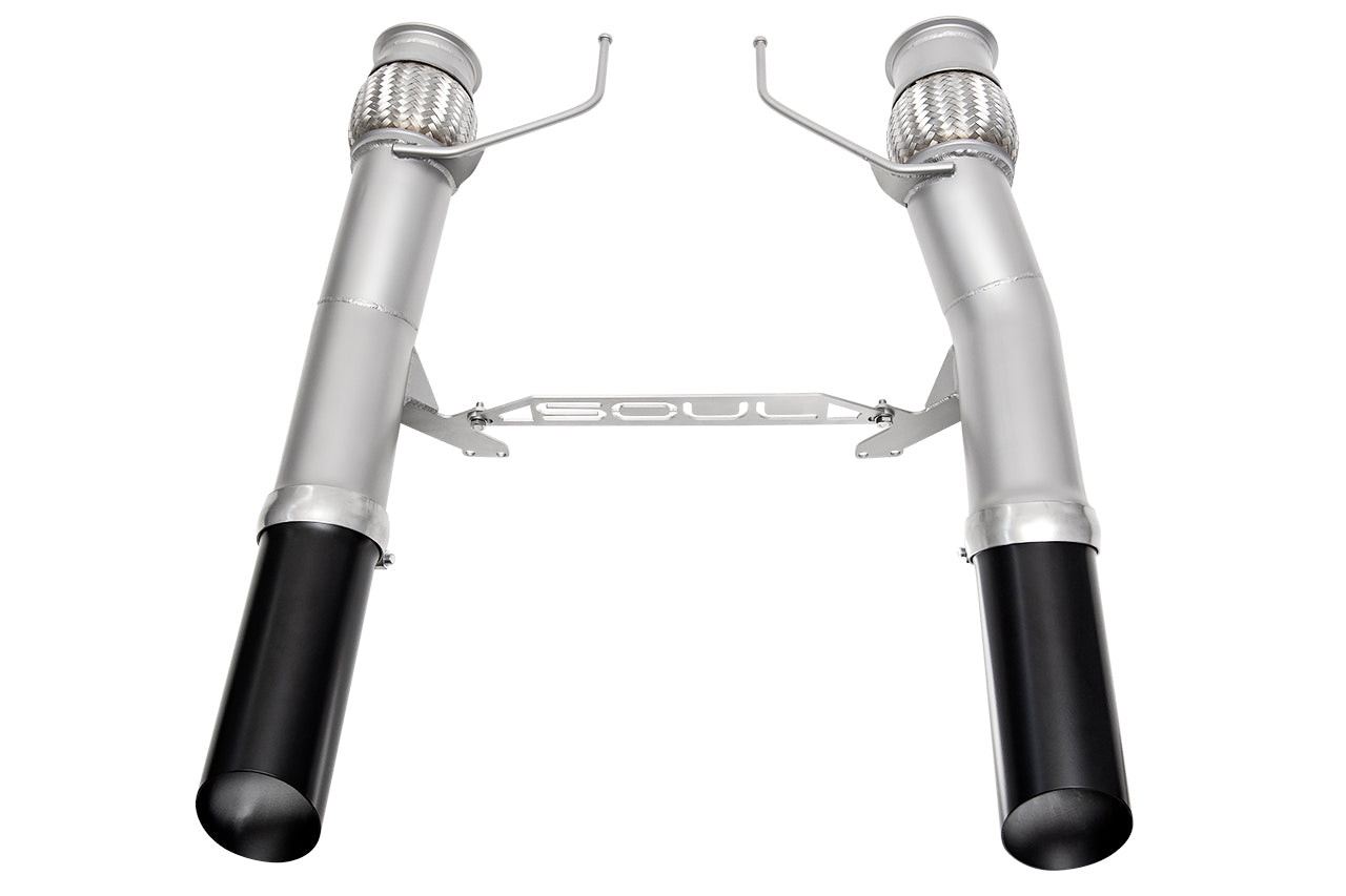 Soul 720S competition exhaust: competition exhaust with black tips