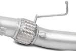Soul 570S / 570GT / 540C catted / catless downpipes: close-up of the flex joint and sensor wire
