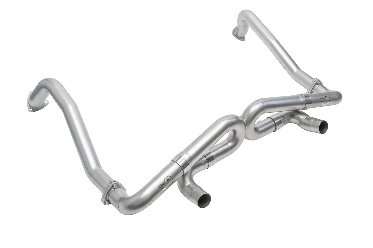 Soul 718 GT4 / Spyder / GTS race exhaust system: race exhaust, side view
