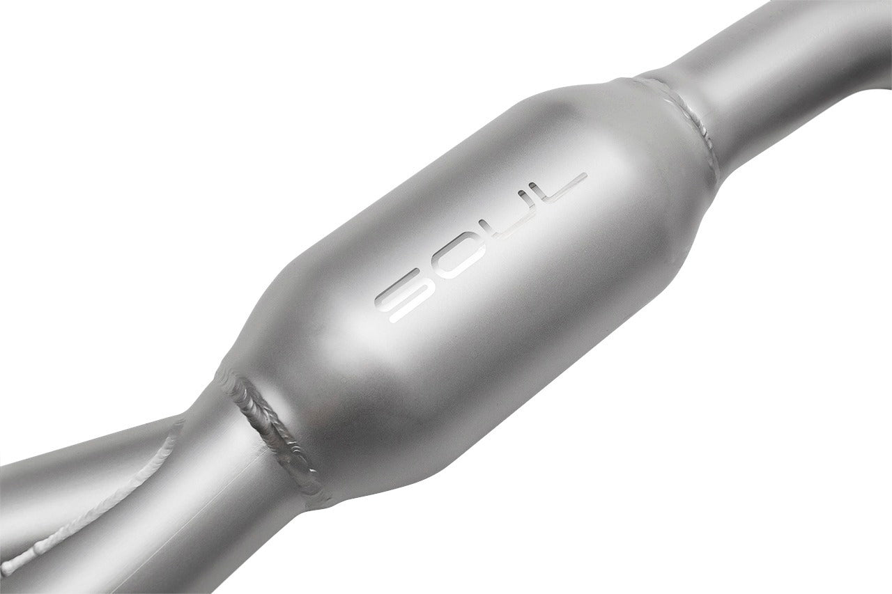 Soul 718 GT4 / Spyder / GTS over axle pipes: close-up of the resonator