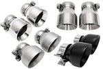 Soul 718 GT4 / Spyder / GTS valved exhaust system: tip set in satin and black finishes