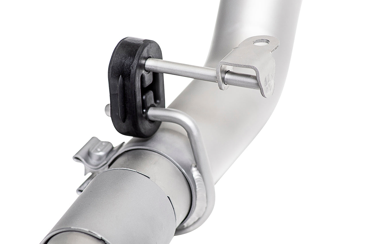 Soul 987.2 Boxster / Cayman race exhaust system: close-up of a hanger isolator