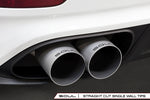 Soul 991 Turbo / Turbo S x-pipe exhaust: close-up of installed straight-cut tips