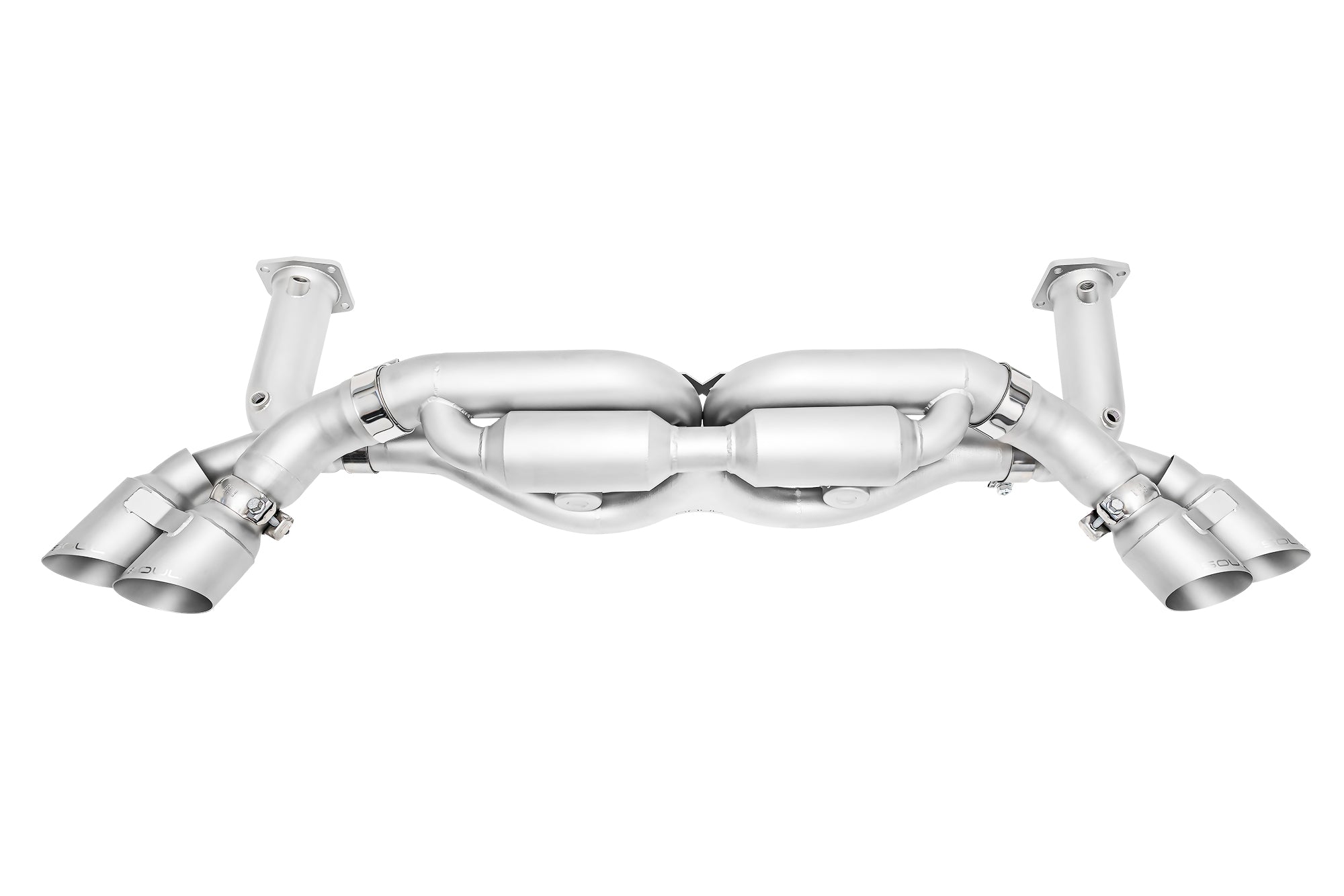 Soul 991 Turbo / Turbo S valved exhaust system: valved exhaust, side view