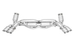 991 Turbo / Turbo S valved exhaust system: exhaust with sport cats and GT2-style tips, overhead view
