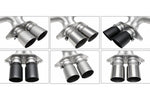 Soul 992.2 GT3 performance exhaust system: chart of tip finishes for the GT3 exhaust