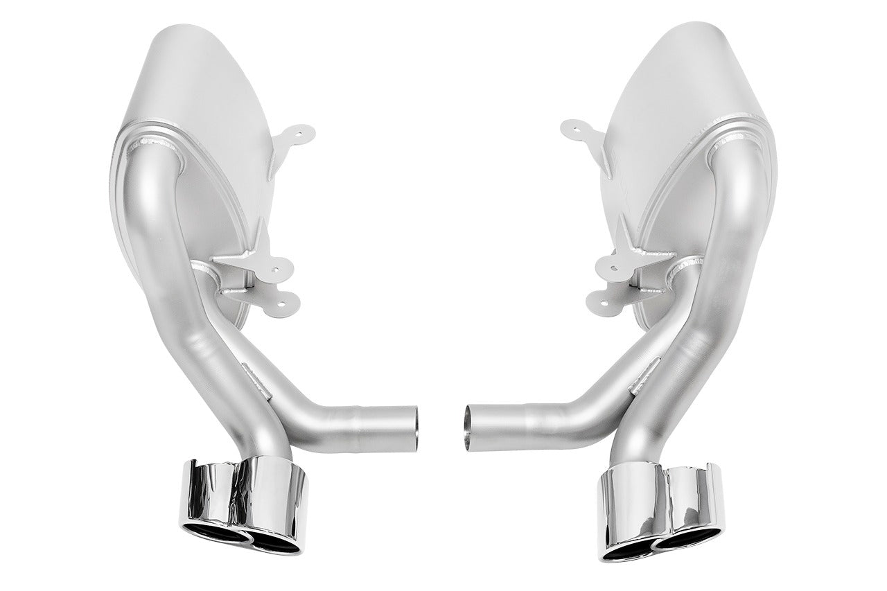 Soul 996 Carrera sport side mufflers: sport side mufflers with polished chrome tips
