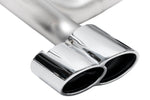 Soul 996 Carrera sport side mufflers: close-up of polished oval tips