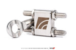 Billet wastegate rod adapter from the AMS GR Supra Alpha 8 kit