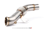 AMS 3.5 inch stainless downpipe with flex section for the GR Supra Alpha 8 kit