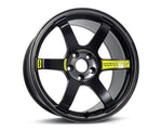 A front view of Volk Racing TE37 Saga SL M-Spec Wheel 18x10 5x114.3 29mm Pressed Black with white background
