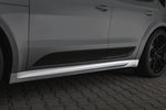 A side view of TECHART Side Skirts for Porsche 95B Macan fitted on a car with the side skirts highlighted