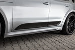 A side view of TECHART Side Skirts for Porsche 95B Macan fitted on a car