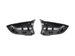 A back view of AUTOTECKNIC REPLACEMENT VERSION II AERO DRY CARBON MIRROR COVERS - BMW G29 Z4 2018+ with white background