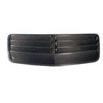 A front wide view of APR Performance Carbon Fiber Hood Vent for Ford Mustang S650 2024+ with white background