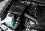 Wide view of Stillen Trupower Cold Air Intake w/ Rain Guard/Oiled Filter Toyota Tundra 2014-2020 fitted inside a car