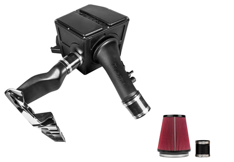Wide view of Stillen Trupower Cold Air Intake w/ Direct Flow/Oiled for Filter Toyota Tundra 2014-2020 with white background