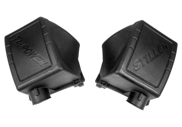 A top view of a part of Stillen Trupower Cold Air Oiled Intake for Toyota Sequoia 2023-2025 with white background