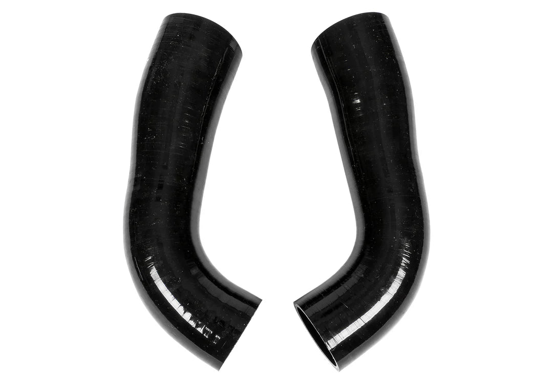 A front view of the pipes of Stillen Trupower Cold Air Dry Intake for Toyota Sequoia 2023-2025 with white background