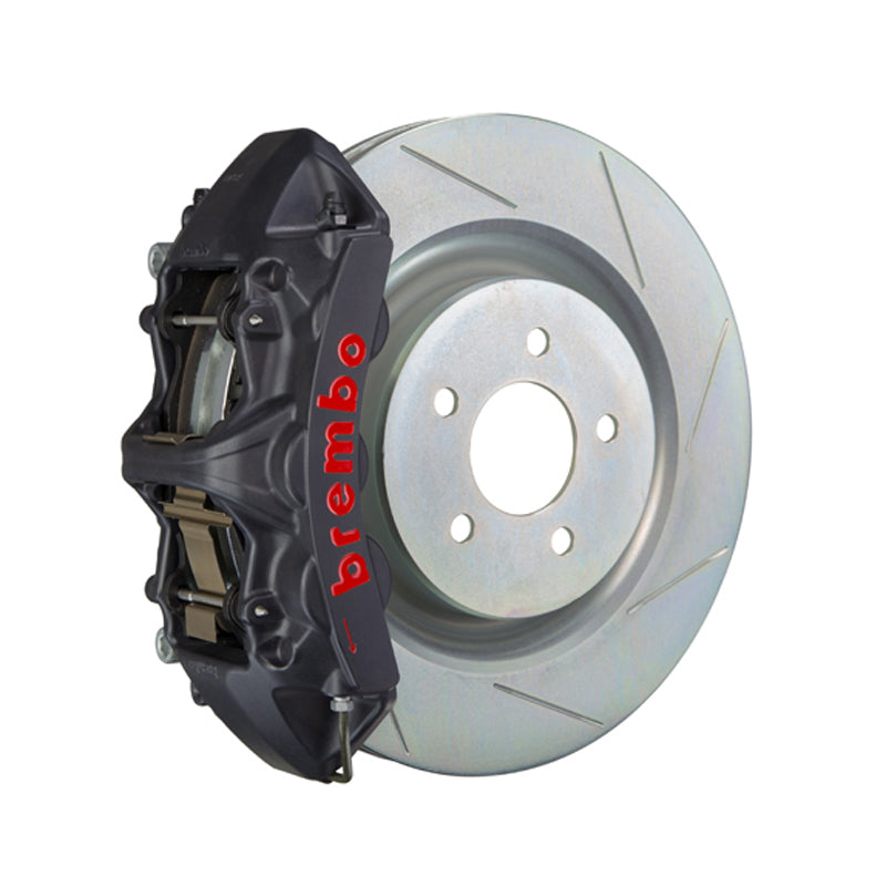 Camaro Brembo 6-piston front kit, black hard-anodized GT-S caliper, 355mm type 1 slotted 1-piece disc