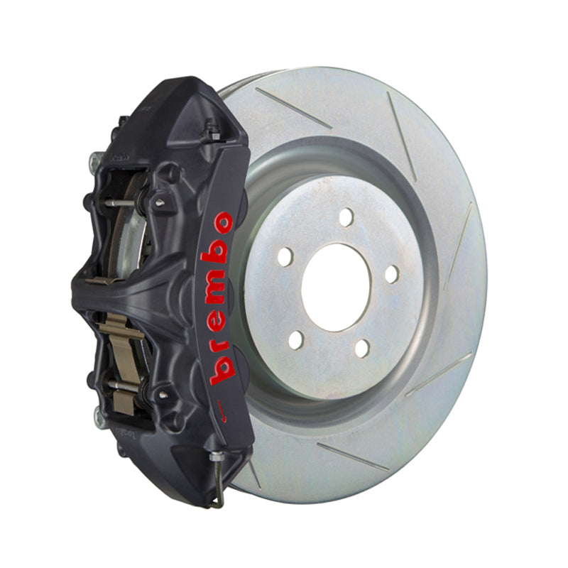 Camaro Brembo 6-piston front kit, black hard-anodized GT-S caliper, 355mm type 1 slotted 1-piece disc