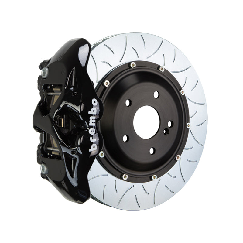 GT2 Brembo GT 4-piston rear kit, black caliper, 380mm type 3 slotted 2-piece disc