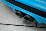 A close up view of TECHART Sport Tailpipes Kit Porsche 718 Cayman / Boxster