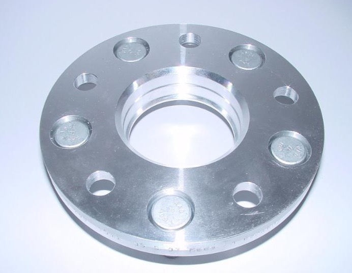 A top close up view of TECHART Wheel Spacer Kit 2 x 15 mm Porsche 991.1 Carrera / Targa / GT3 / Turbo