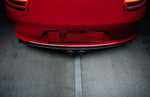A close up view of TECHART Diffuser Frame Glossy Carbon Fiber Porsche 991.2 GT3 / RS