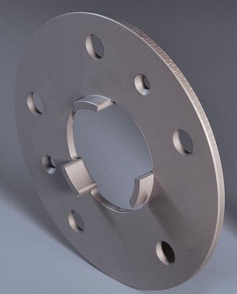 A close up view of TECHART Wheel Spacer Kit 2 x 5 mm Porsche 991.1 Carrera / Targa / GT3 / Turbo